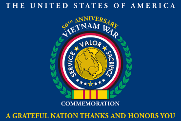 [Vietnam War 50th Anniversary Commemorative flag]